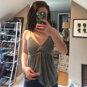 Striped American Eagle Tank Top
